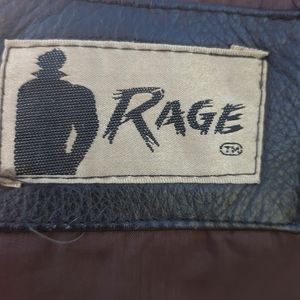 Black leather jacket size 46